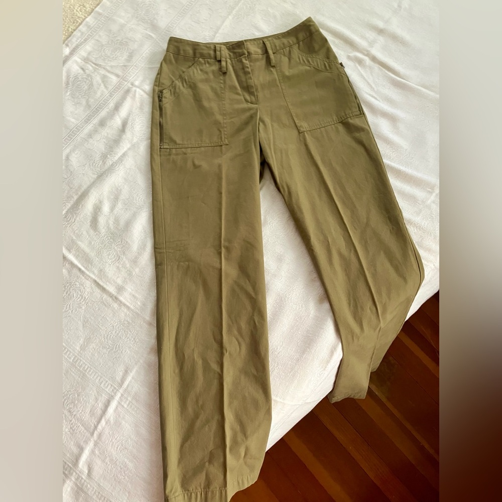 Josephine Chaus olive green trousers